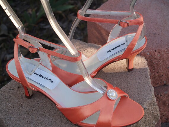 orange sandals for wedding