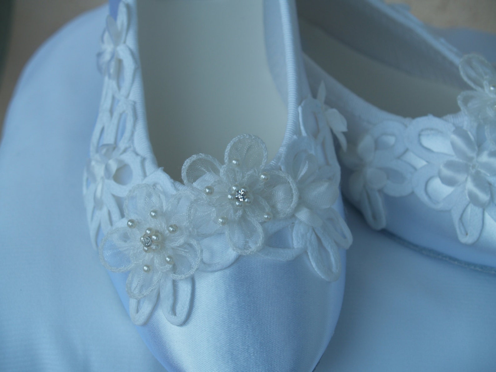 brides wedding flats battenburg lace off white or ivory champagne, ballet style slipper, romantic, satin flats, lace wedding, co