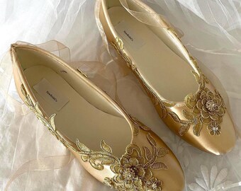 Zapatos Dorados Zapatos De Fiesta Color Champagne Zapatillas