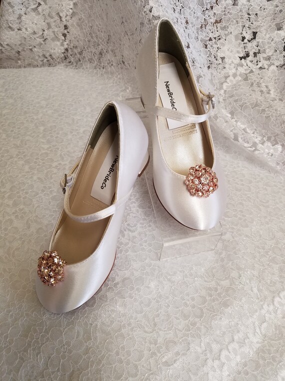 Girls Communion Shoes Rose gold 