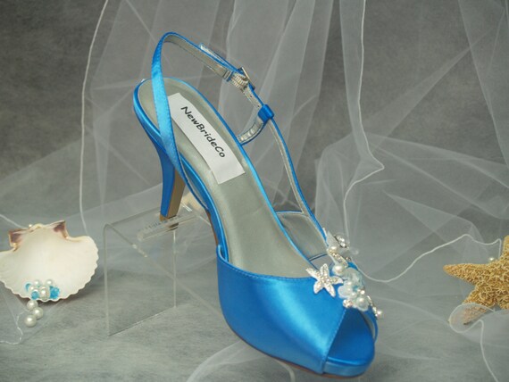 ocean blue heels
