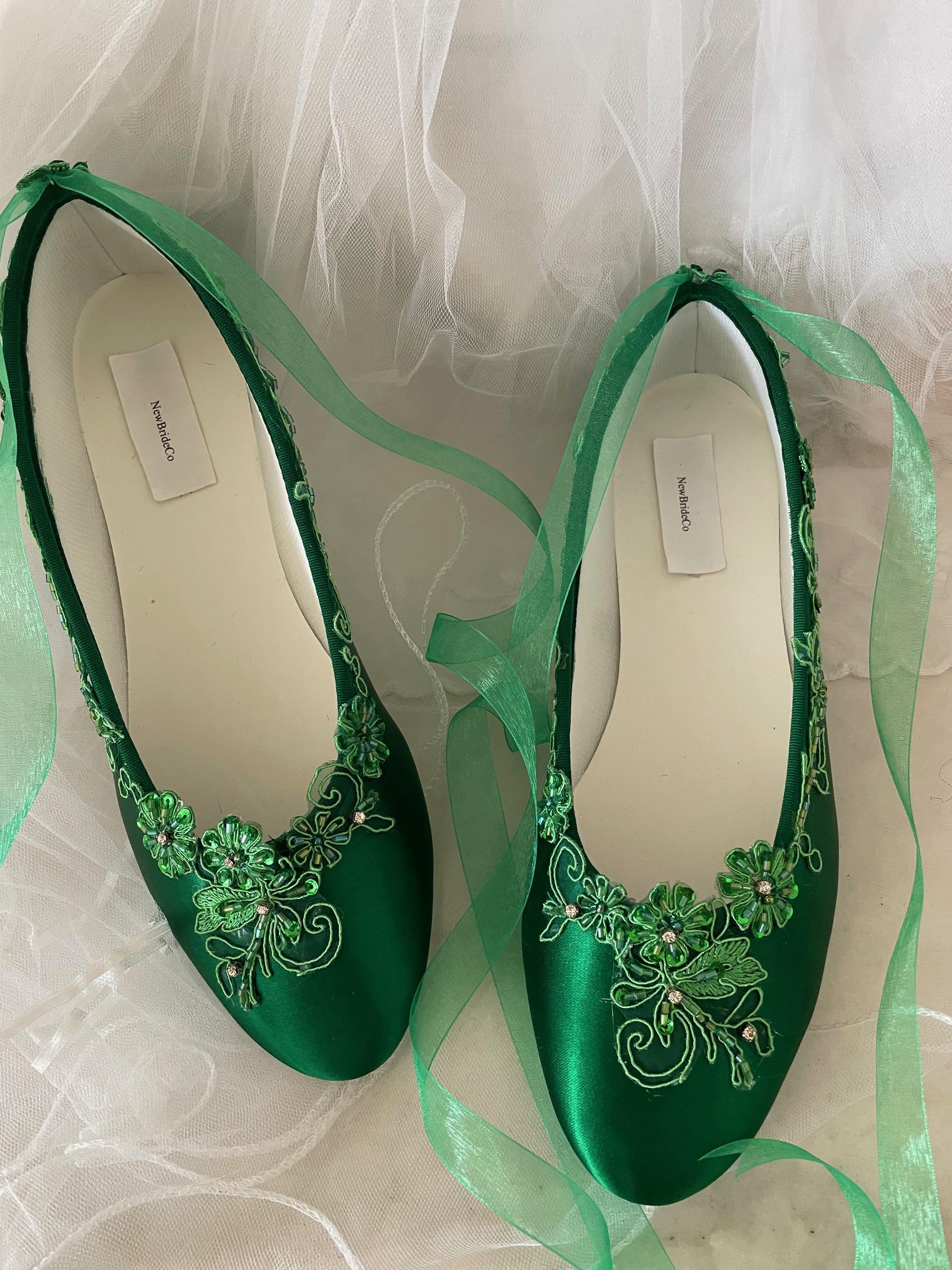 green dress flats Amazon.com | Stunner Women's Ballet Flats Casual Flats Comfortable Square Toe Bowknot Dress Flats Casual Slip On Flats Shoes Green 36(5.5) 2