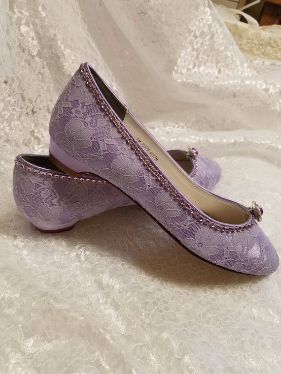 lavender satin shoes