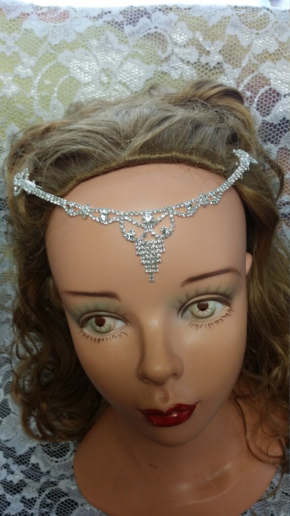 Brides Forehead Rhinestones Chain, Head Chain Crystals  display picture 2