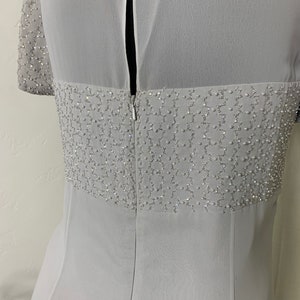 Half Sleeves Lace And Chiffon Short Gowns Silver