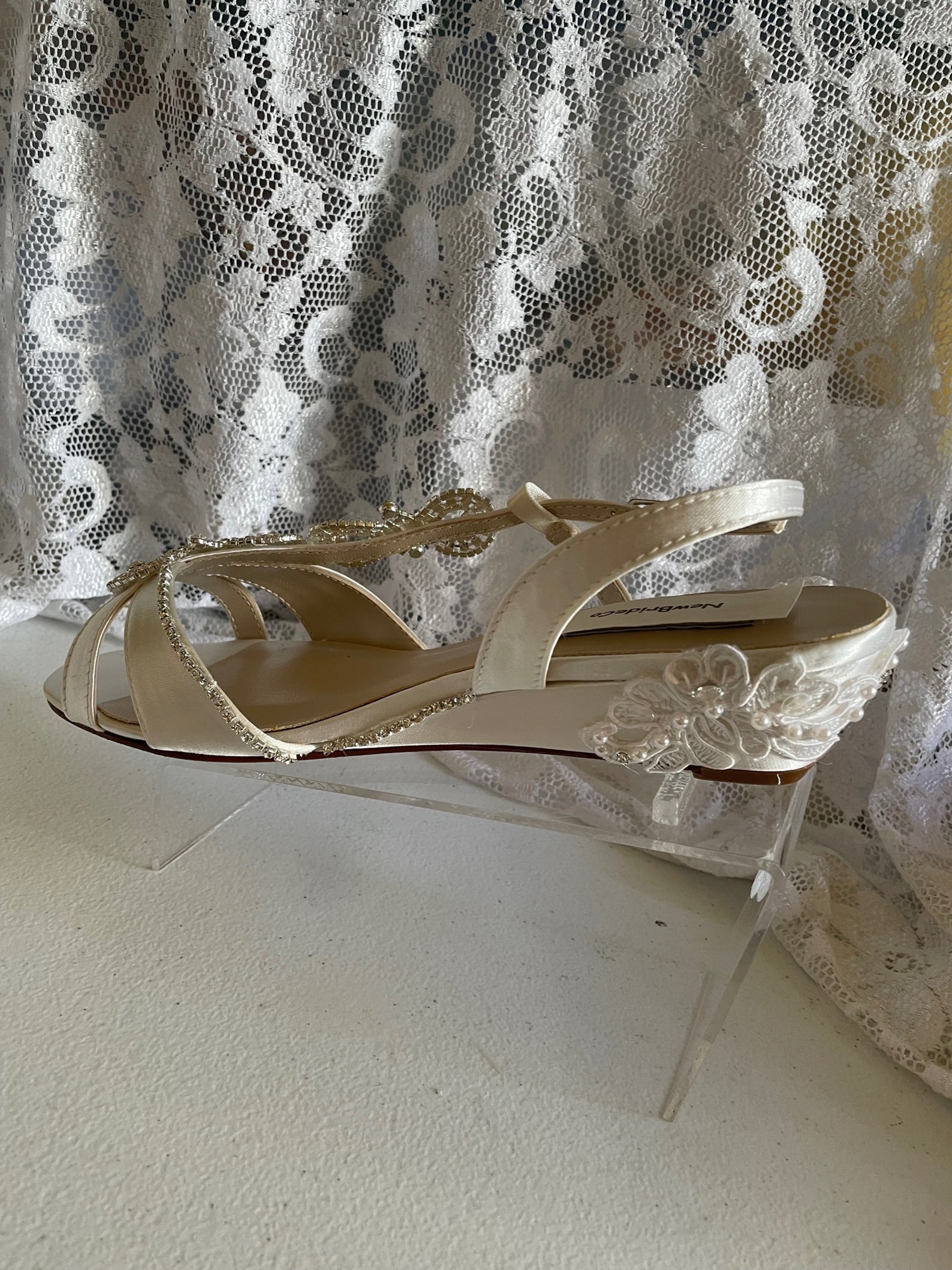 bling wedge heels