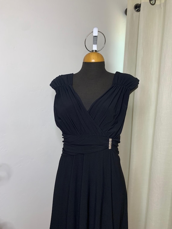 little black dress size 16 Black Lace Long Sleeve Midi Dress – FARM Rio main image 0