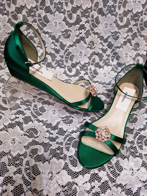 1 in heel wedding shoes
