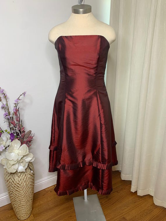 red evening dress size 14 Amelia Couture TM1013S Short Red Homecoming Dress main image 0