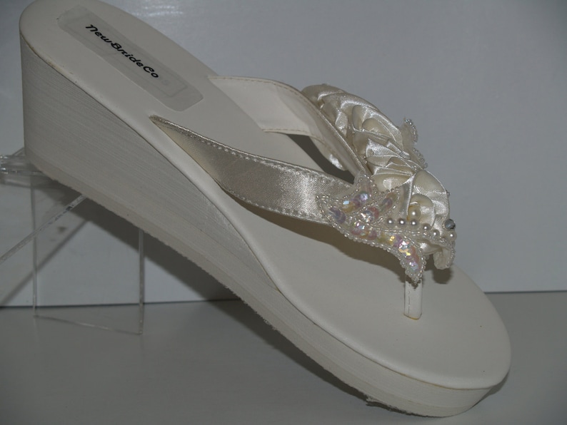 bridal beach sandals