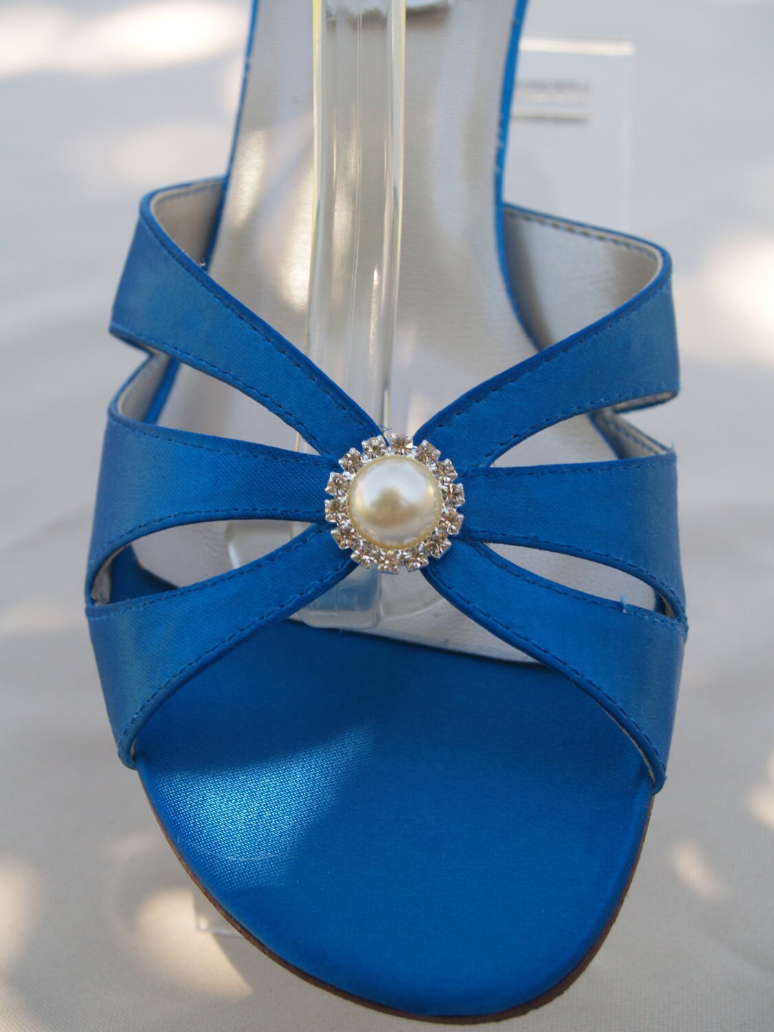 Royal Blue Low Heel Shoes M and W Width Short Heel 200 Colors Etsy UK