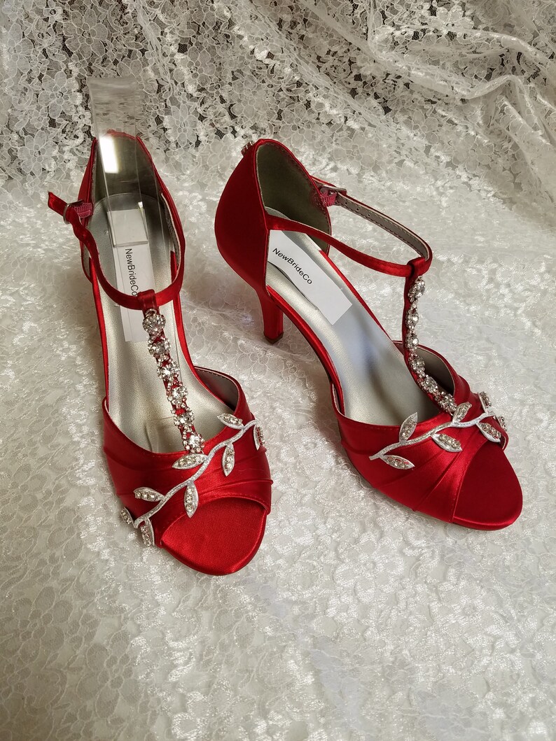 Royal Purple Heels or Royal Blue with Silver Swarovski | Etsy