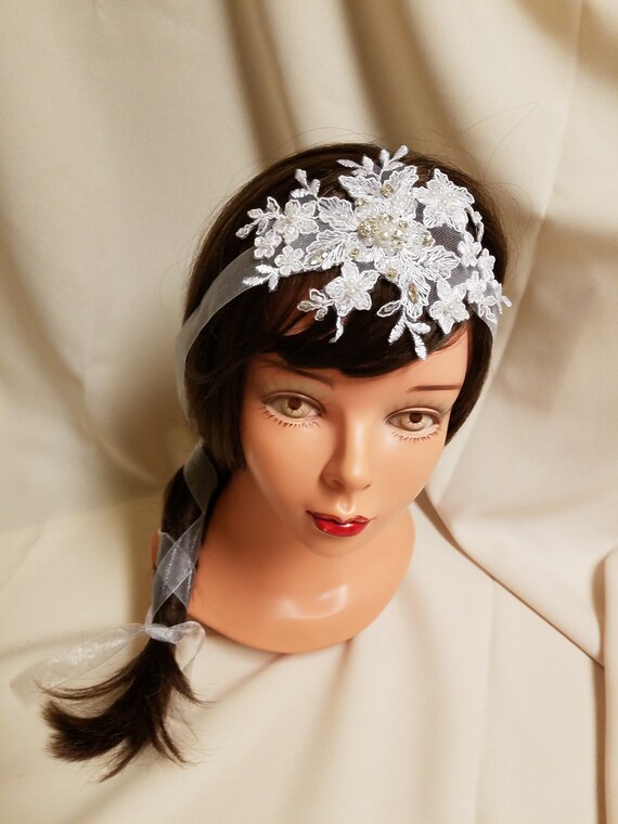 Fascia Per Capelli Con Velo Bianco E Strass – Cappello Fascinator Elegante Per Sposa E Cerimonie - 3