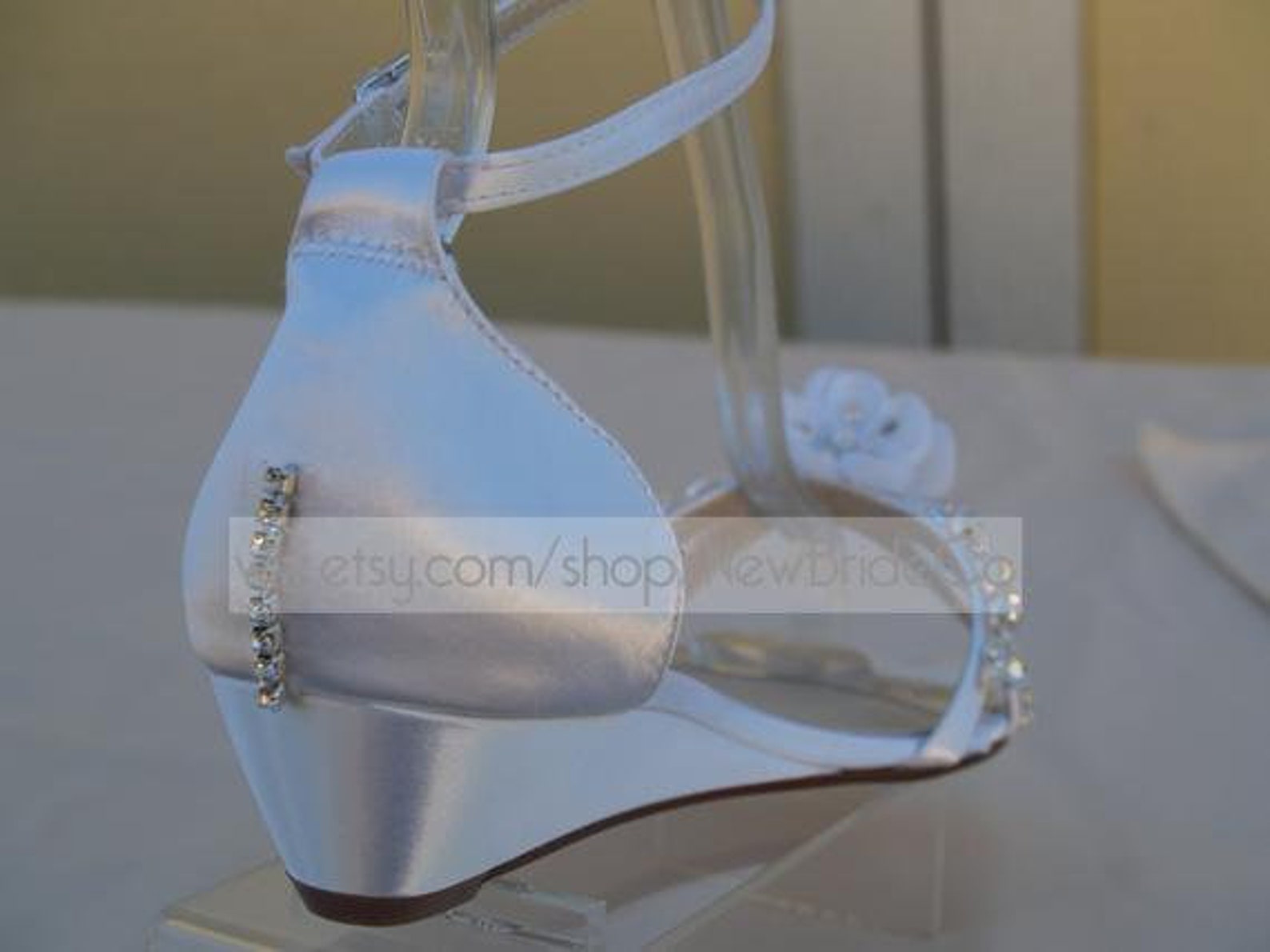 bling wedge heels