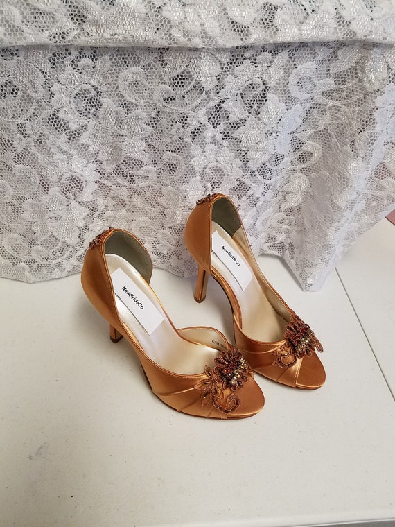 bronze shoes for wedding