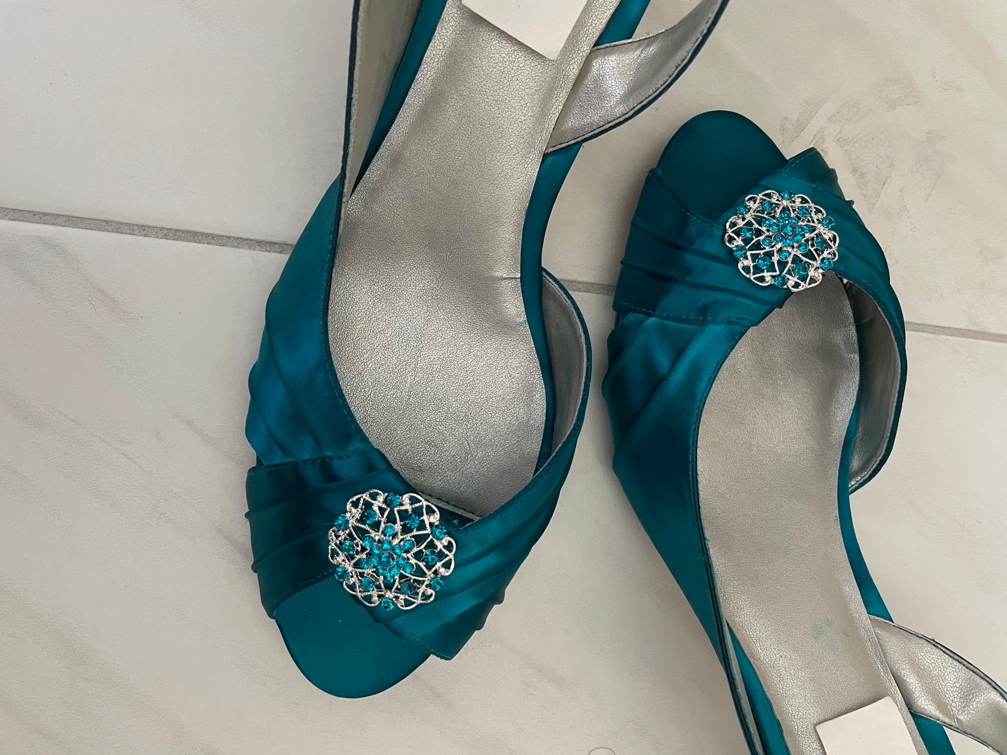 TUOBARR Heels Sandals Women, Women's Fashion Pointed Toe Low Heel Dress  Pumps Shoes Blue - Walmart.com