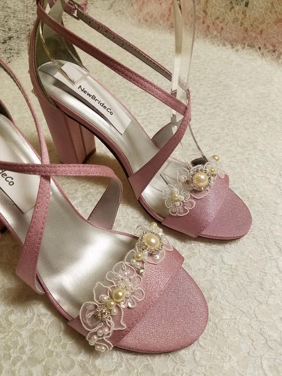 mauve wedding shoes