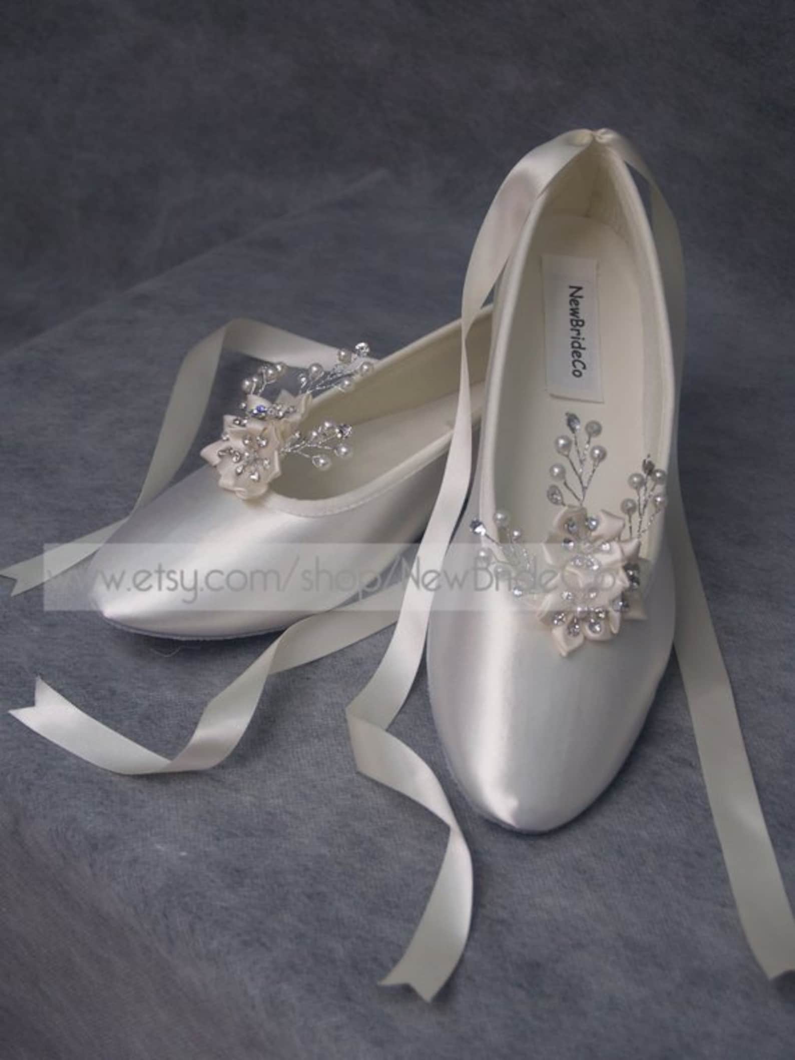 wedding ivory flats crystals and pearls,ballet style ivory slippers, bridal flat shoes ivory, poinsettia,snowflake, romantic, la