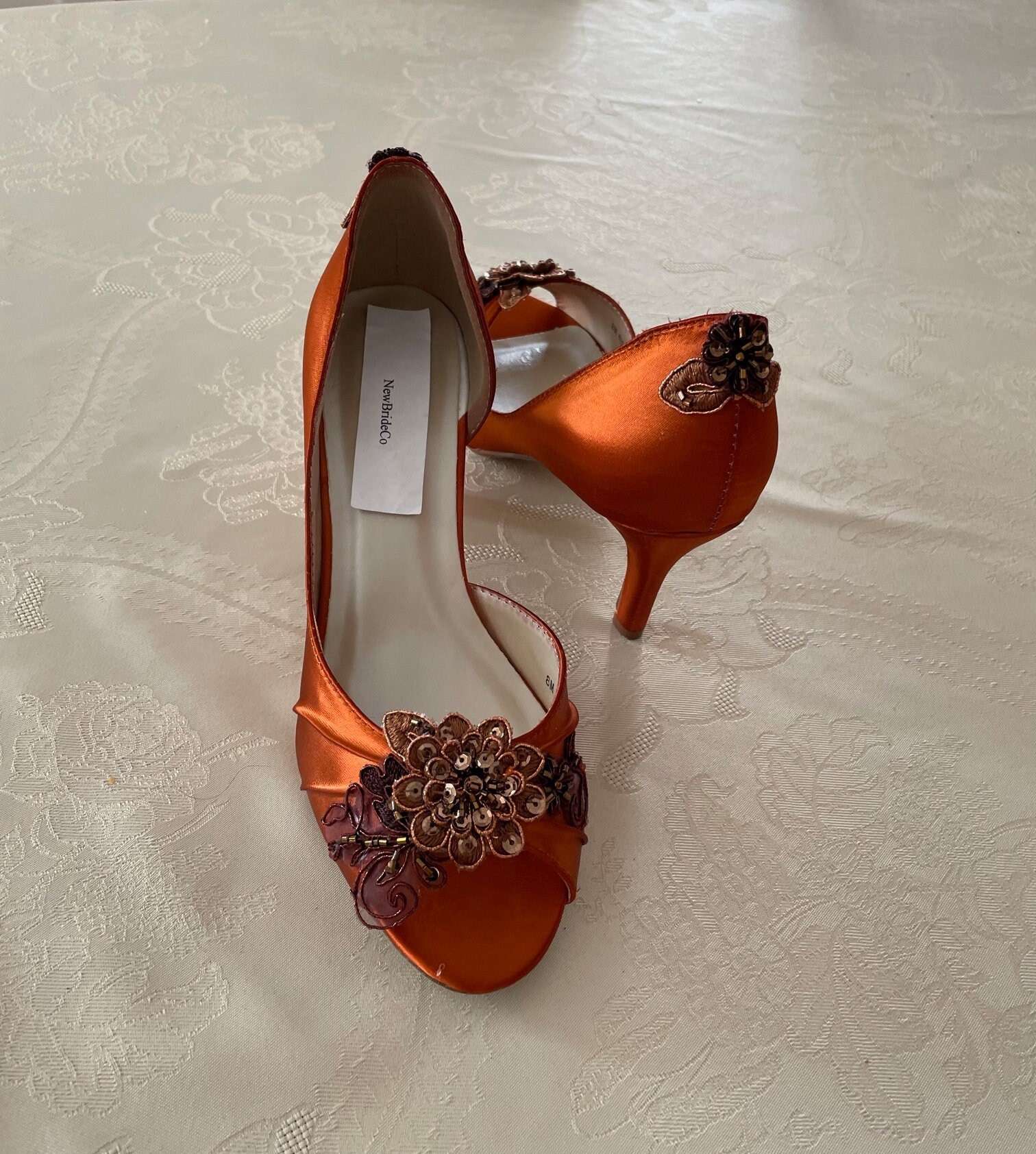ASHLING BOW HEELS-ORANGE – Fly Shoe Boutique and Accessories
