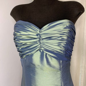 Vintage Celadon Green Prom Dress size 8, Mermaid Bridesmaids dress, Taffeta  Formal Dress, Sweetheart Formal Dress, Pageant gown, early 2000