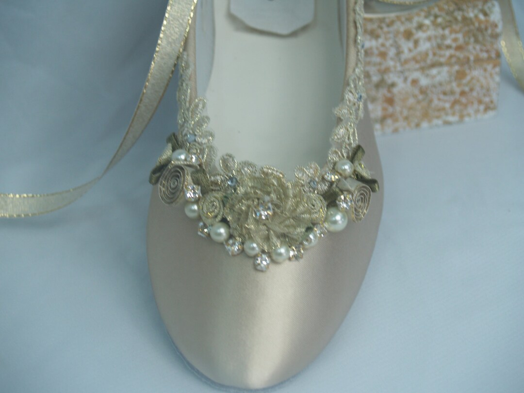 champagne flats for wedding