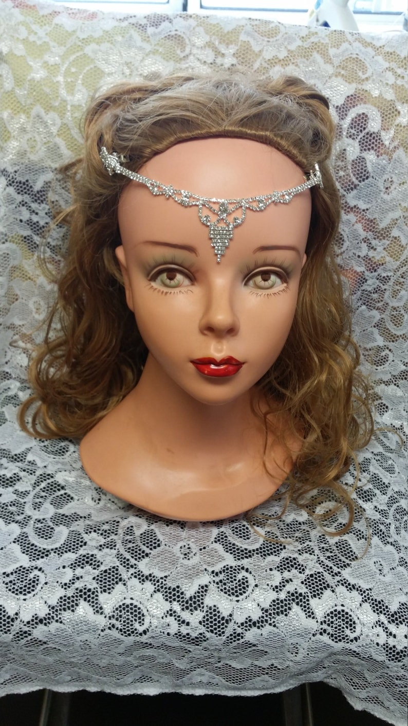 Bridal Head Chain Bridal Hair Jewelry Hair Crystals Etsy
