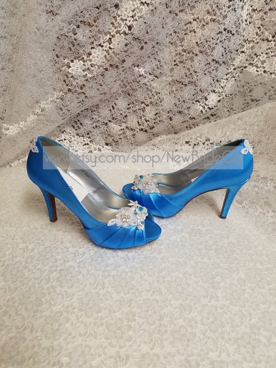 ocean blue heels