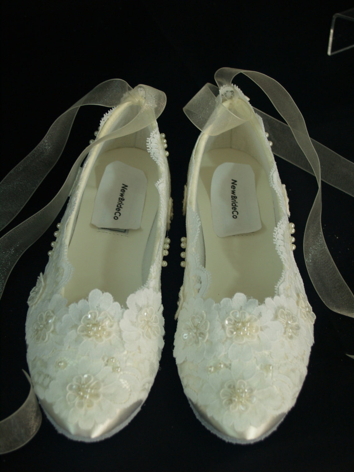 bridal ballet slippers ivory
