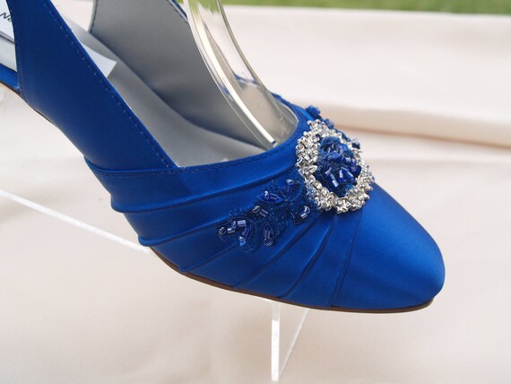 Royal blue wide width shoes Clearance