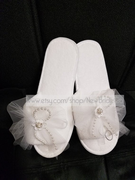Novias Zapatillas de luna de miel velo de tul blanco un juego | Etsy México