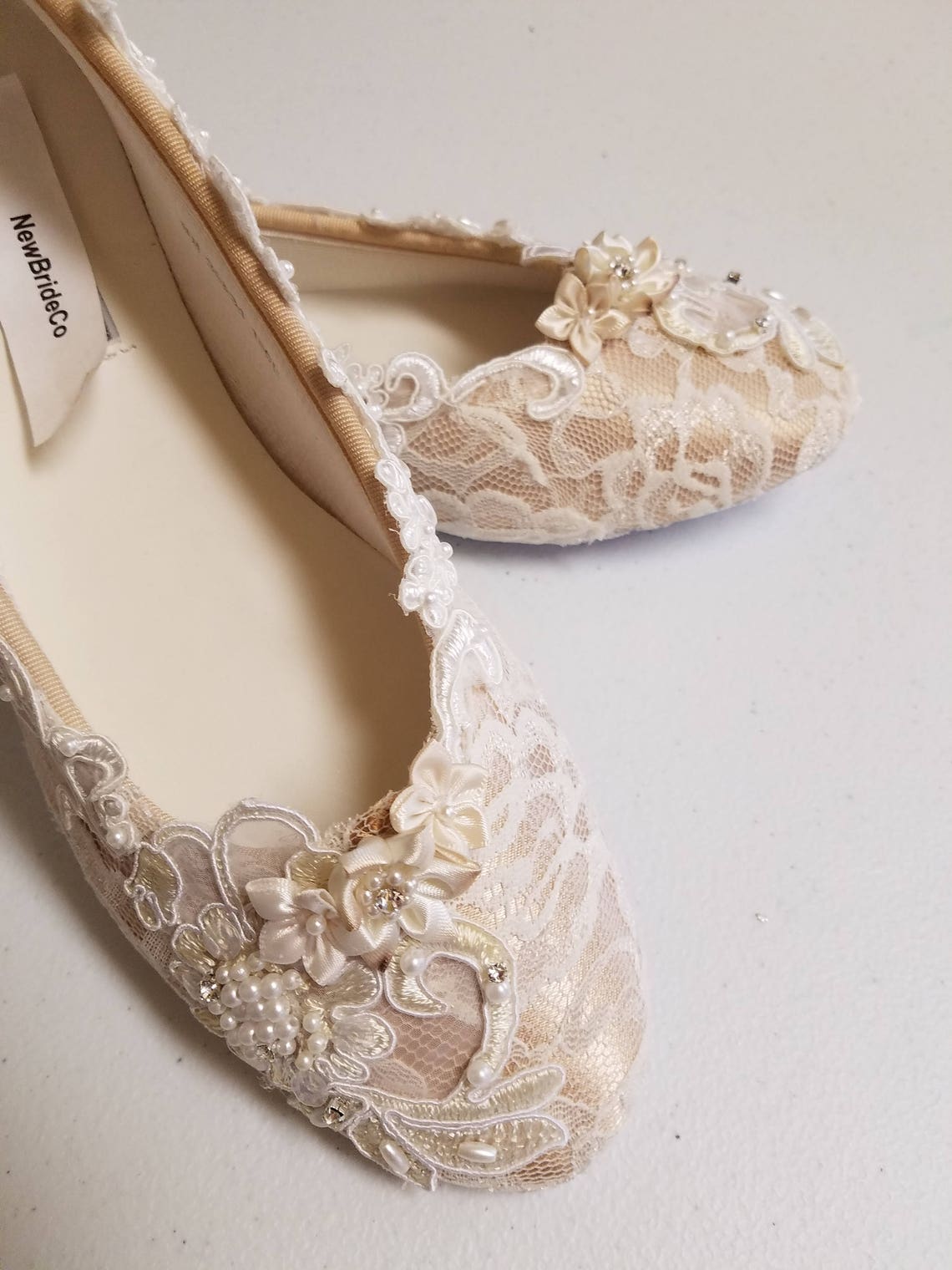 champagne flats for wedding