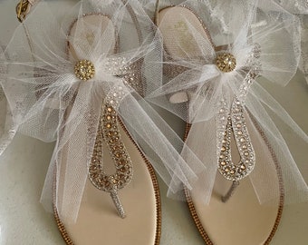 Beach Wedding Gold Sandals, Beach wedding Champagne Sandals, Destination Wedding gold Sandals, Sandals Gold dazzling