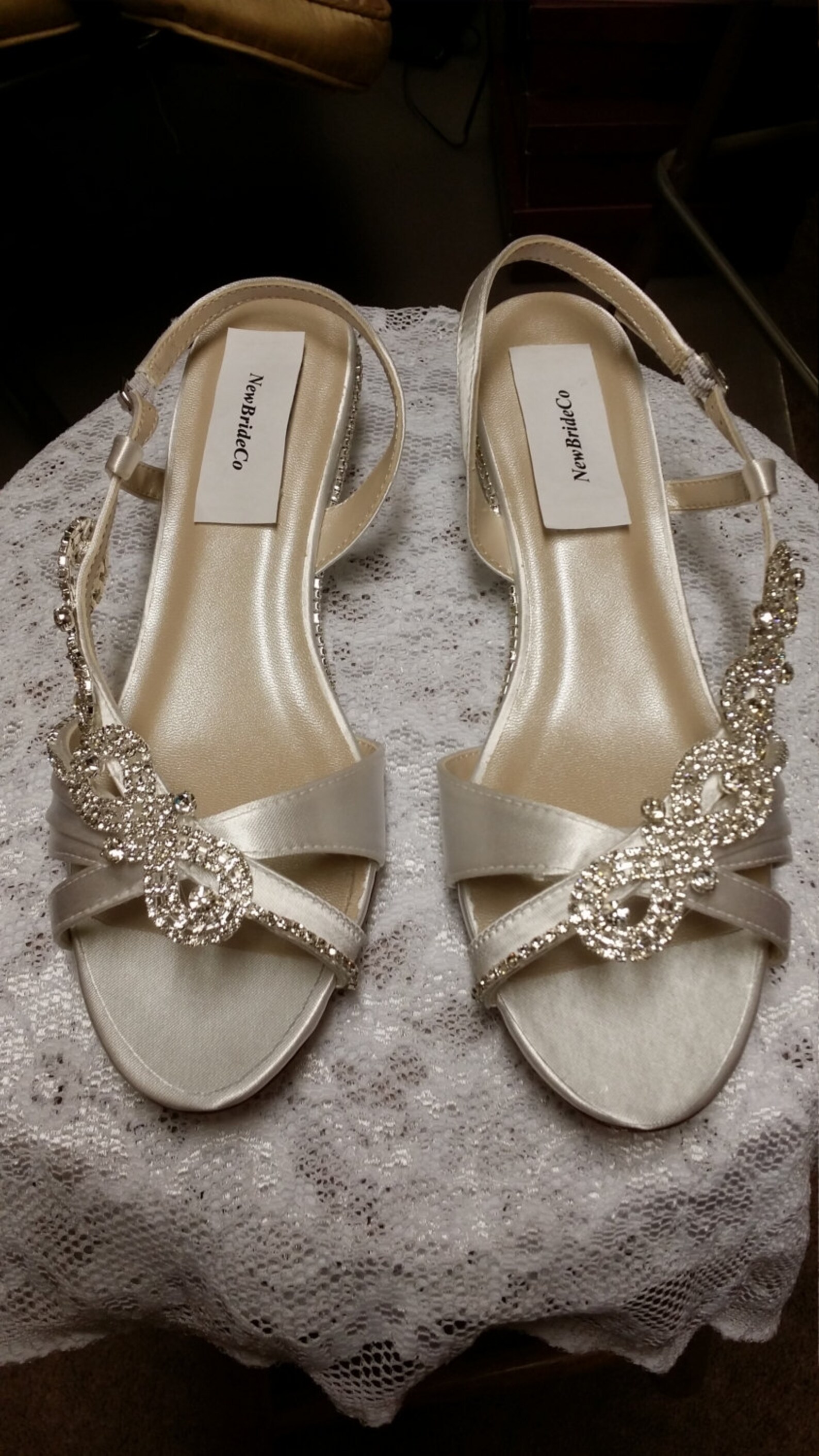 bling wedge heels