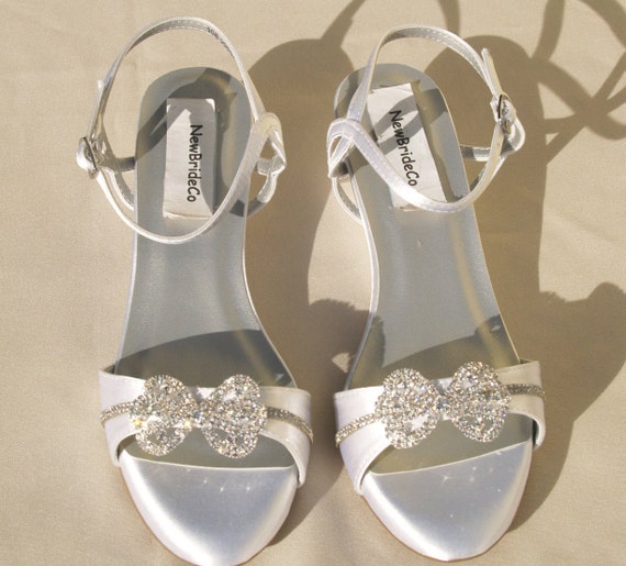 1 inch heel wedding shoes