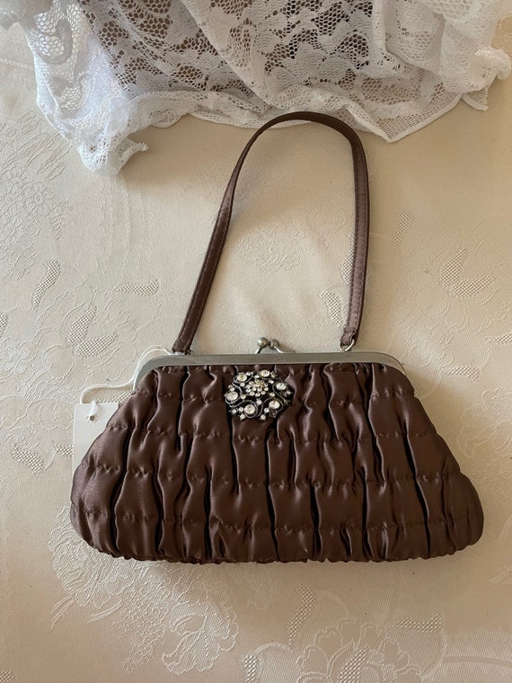 Evening Chocolate color bag, fancy purse, evening 
