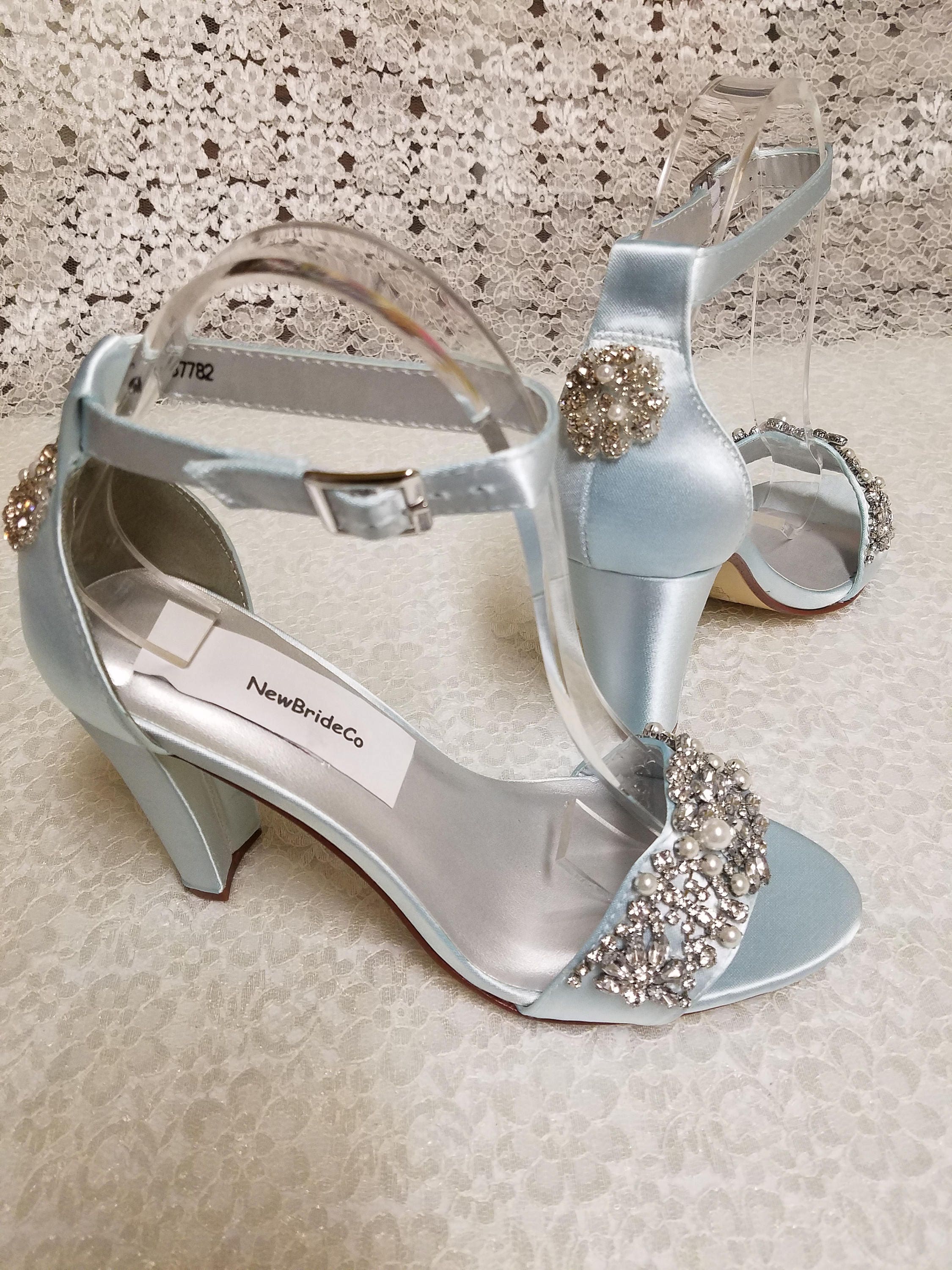 powder blue wedding shoes