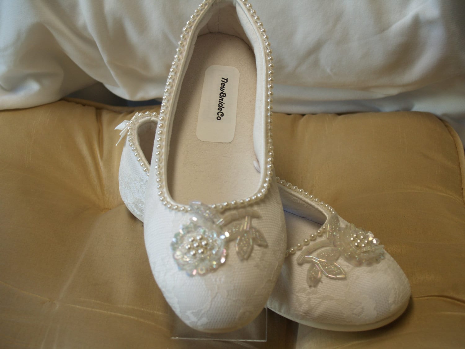 ivory pointed flats