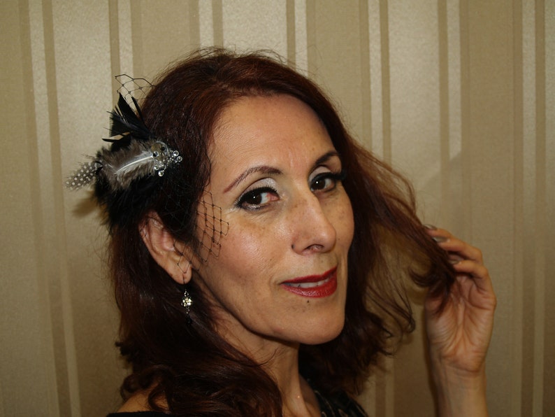 halloween party fascinator Gothic HAIR CLIP ornament with skull