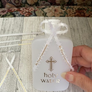 Communion Party Favor Ribbons: White & Gold, 'my First Communion' - Etsy