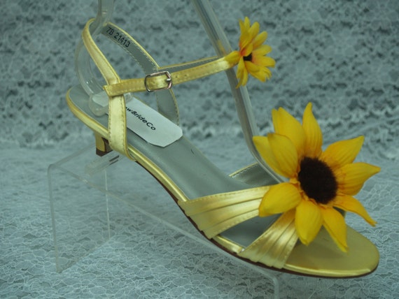 sunflower yellow heels