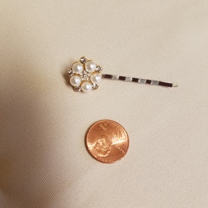 Horquilla de perlas de cristal plateadas o doradas, horquilla para el pelo de novia, horquillas para el pelo de dama de honor, horquillas para el pelo de novia con brillo, estilo antiguo Hollywood, el Gran Gatsby