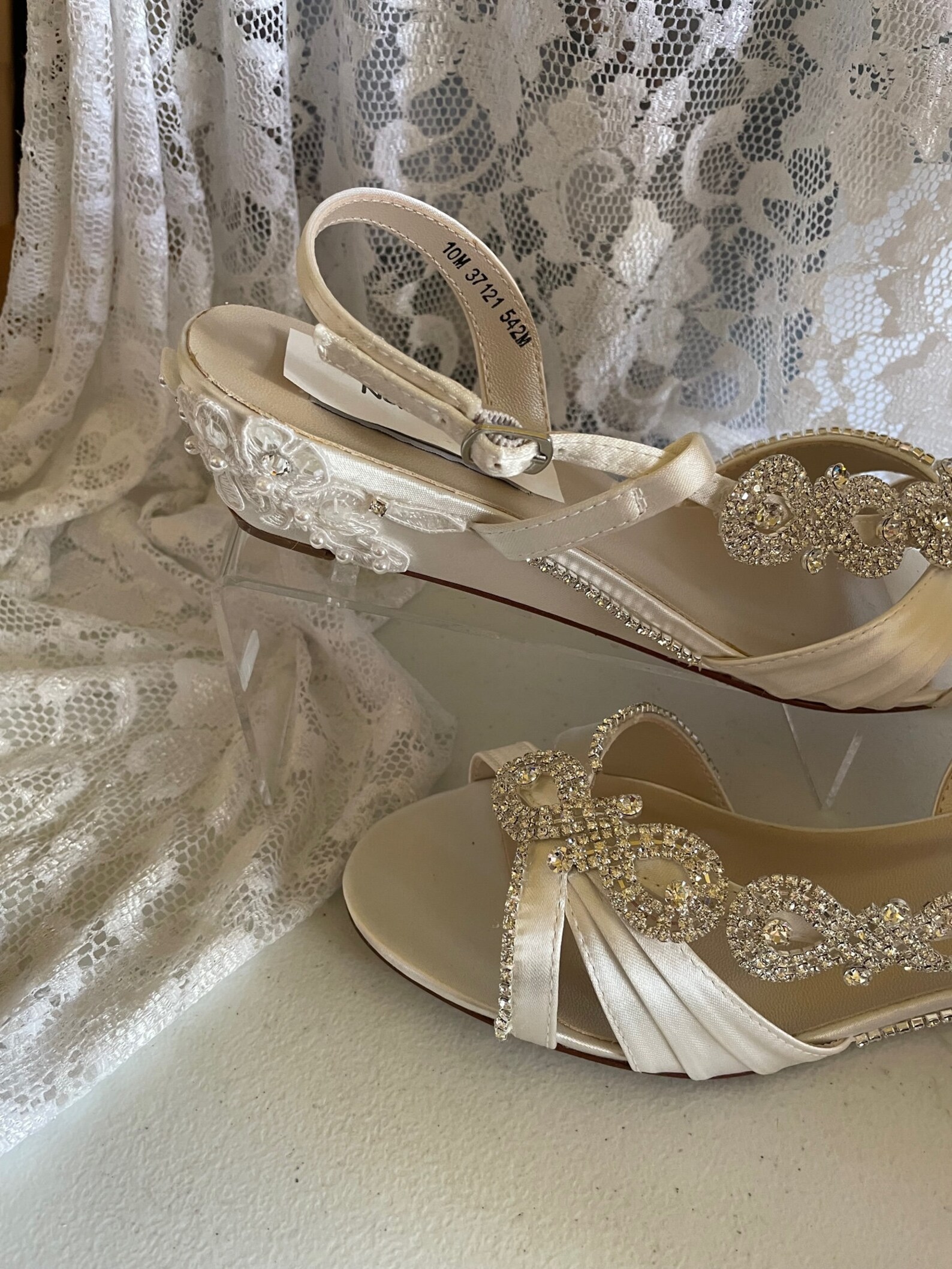 bling wedge heels