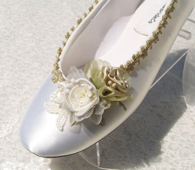 sage green satin shoes