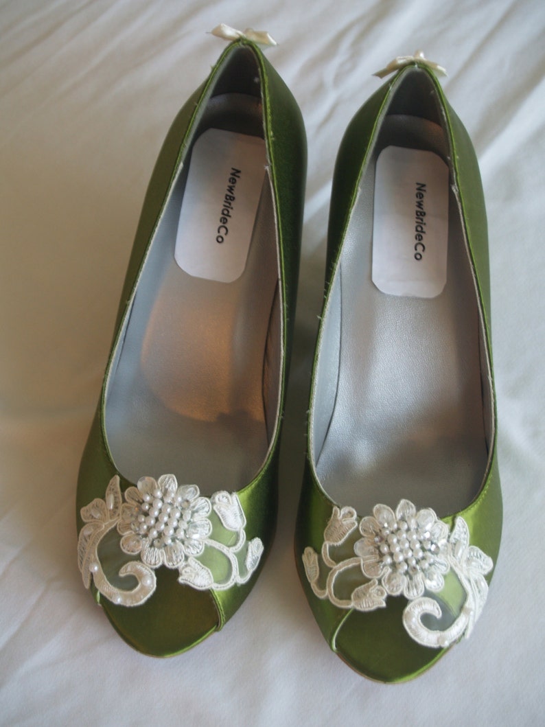 stylish green shoes