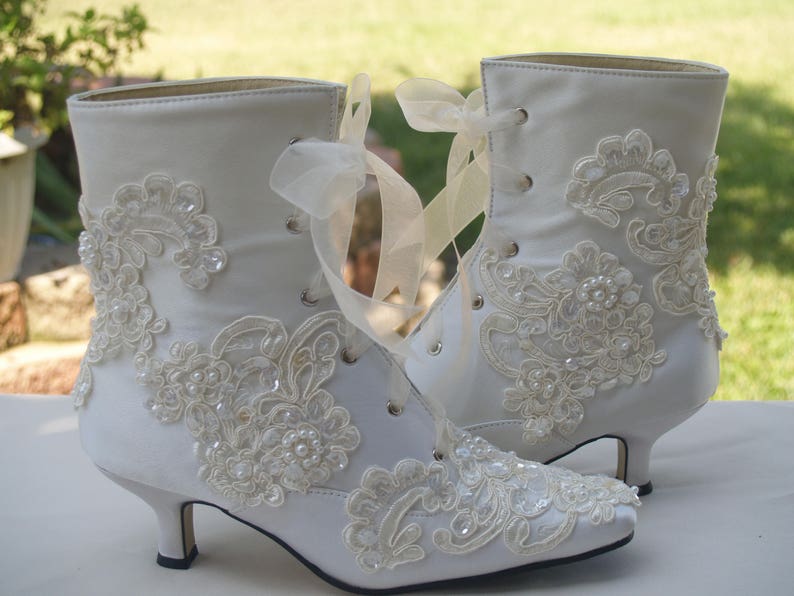 victorian bridal boots