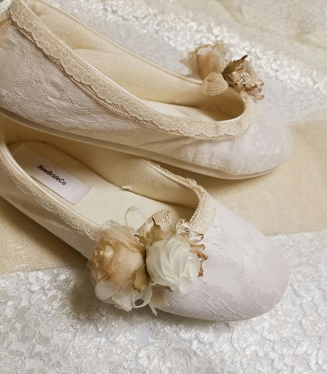 champagne flats for wedding