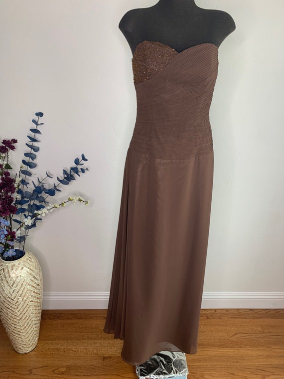 Beautiful Bodice by Caterina, Chocolate Brown Str… - image 6