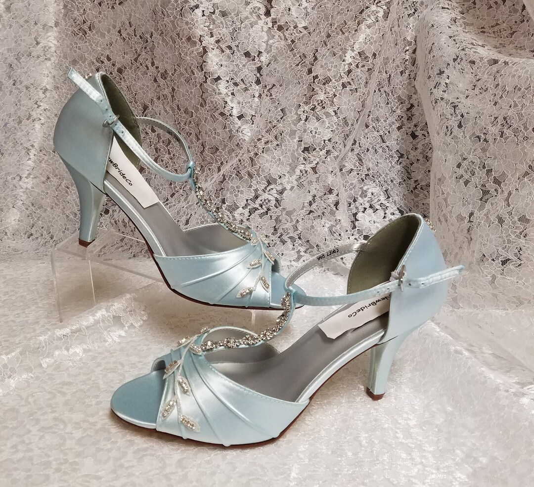 powder blue high heels