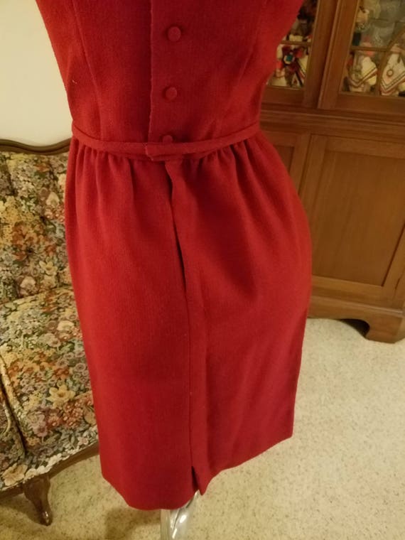 Rare Vintage 1962 Red Dress - image 6