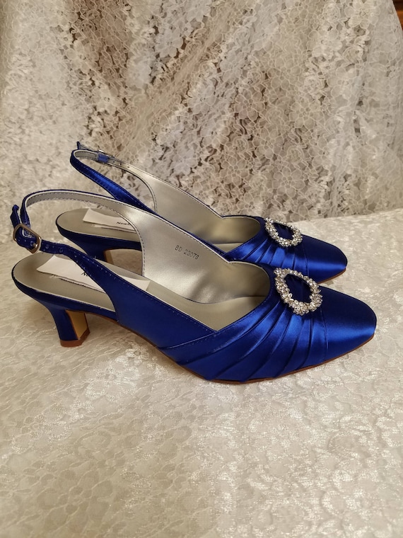 blue heels wide width